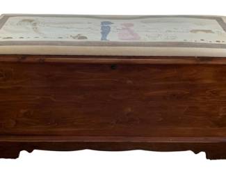 256 - Cushion Bench w/ Storage - 48 x 14 x 25 (Description): by Lane