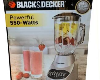69 - Balck and Decker Blender in Box (Description): Used as is electric/electronic/mechanical item. No guarantee all components, untested.