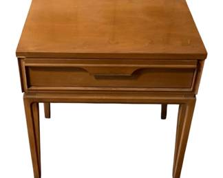 280 - Mid Century Walnut 1-drawer Side Table-Basic-Wirtz (Description): 22 x 16 x 24