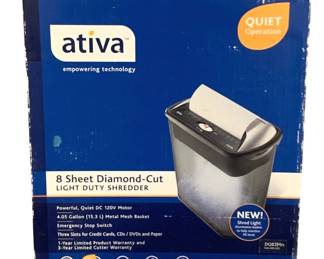 500 - Ativa Paper Shredder - in box