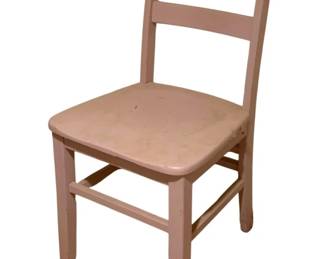 626 - Wood Chair - 34 x 17 x 16