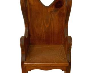 661 - Doll's Chair - 19 x 8.5 x 7