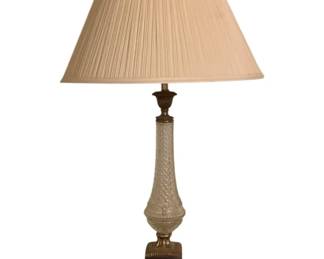 339 - Lamp - 33" Tall (Description): Used as is electric/electronic/mechanical item. No guarantee all components, untested.
