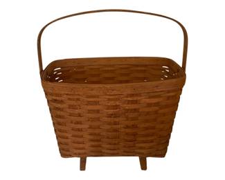 478 - Longaberger Magazine Basket - 16 x 9 x 12 (Description): some staining