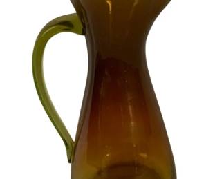 350 - Art Glass Pitcher - 9" Tall
