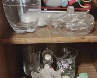 371 - Cabinet Lot of Assorted Glass Items