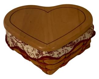 292 - Longaberger Basket w/ Lid - 6 x 5 x 3