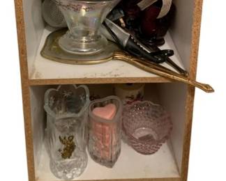 276 - 2-Tier Shelf w/ Contents - 12 x 12 x 32