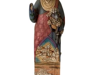 316 - Jim Shore "Rejoice!" Figure - AS IS - hand missing (Description): 18" tall
