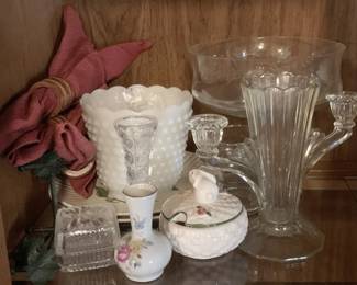 367 - Cabinet Lot of Assorted Glass Items
