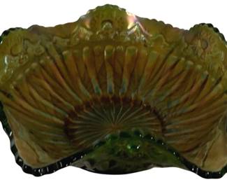 201 - Carnival Glass Bowl - 10 Inches Round
