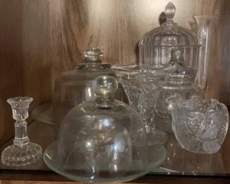 355 - Cabinet Lot of Assorted Glass Items