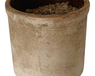 712 - Stoneware Crock - 7.5 x 8