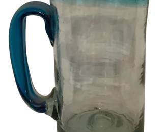 376 - Art Glass Pitcher - 8.5" Tall