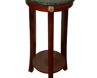 311 - Marble Top Plant Stand - 12 x 27