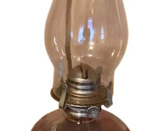 287 - Oil Lamp - 15 Inches Tall (Description): Used as is electric/electronic/mechanical item. No guarantee all components, untested.