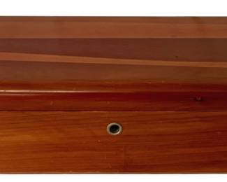710 - Lane Wood Trinket Box - 4 x 9 x 5