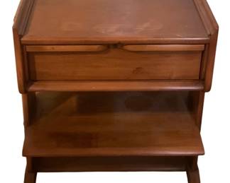 342 - One Drawer Wood Stand - 20 x 15 x 25