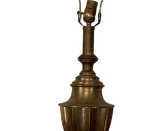 663 - Lamp w/ no shade - 36.5" tall (Description): Used as is electric/electronic/mechanical item. No guarantee all components, untested.