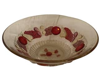 293 - Vtg Westmoreland Della Robbia Fruit Bowl (Description): 12"