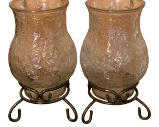 286 - 2 Pc Set Candleholders - 10 Inches Tall