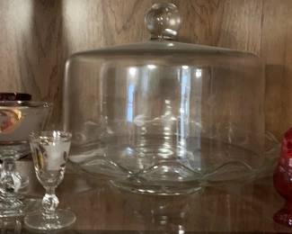 353 - Cabinet Lot of Assorted Glass Items