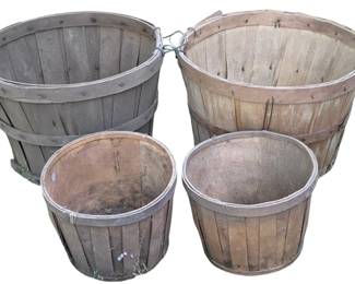23 - 4 Apples Baskets - 10.5 x 14