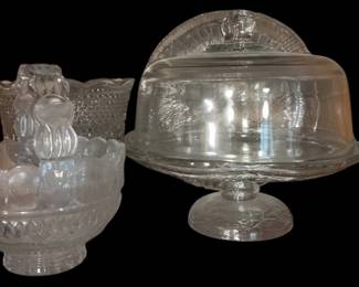 363 - Cabinet Lot of Assorted Glass Items