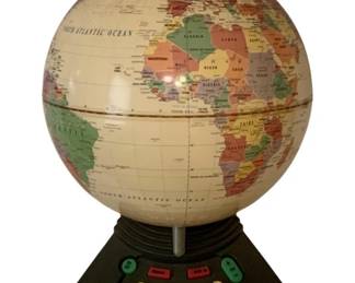 638 - Electronic Globe - 15 x 9 (Description): Used as is electric/electronic/mechanical item. No guarantee all components, untested.
