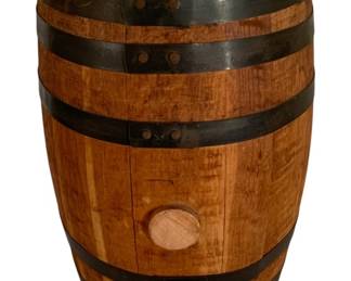 233 - Wood Barrel - 17 x 10.5