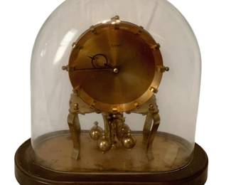 717 - Vintage Kundo Dome Clock - 8.5 x 5 (Description): Used as is electric/electronic/mechanical item. No guarantee all components, untested.
