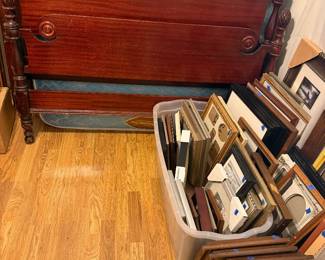 Vintage wood full size bed