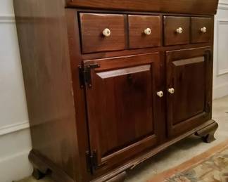 Wooden Nursery Changing Table with Storage Or this could be a unique bourbon bar