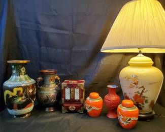 AsianStyle Lamp, Art Lacquerware