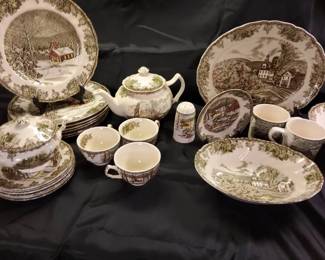 Johnson Bros The Friendly Village China Collection Large English Dinnerware Set