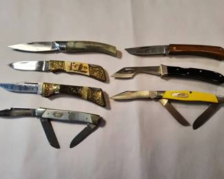 7 Vintage Pocket Knives