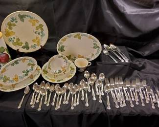 Vernon Ware Dinnerware SilverPlated Flatware Set