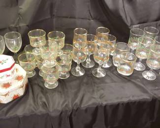 Christmas Glassware and Holiday Storage