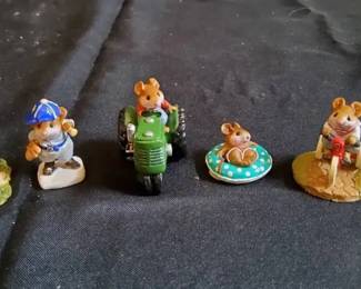 Wee Forest Folk Miniature Figurines Collection 2 6 HandPainted Mouse Scenes