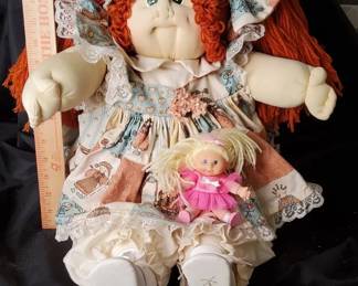 1985 HandStitched Cabbage Patch Kid W All Papers, Hospital Receipt Mini Doll Lola Keily