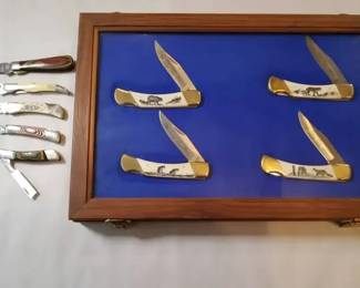 Frost Cutlery Collection 4 Knife Wilderness Collection Plus 5 More Frost Cutlery Vintage Knives