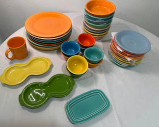 Lot 66: Fiesta Multicolor Ceramic Dishware