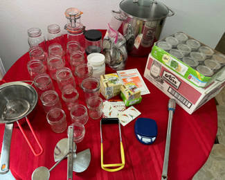 Lot 65: Canning Supplies and Mason Jars