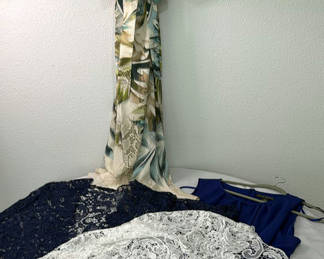 Lot 88: Chico's Patterned Wrap Dress and Lace Dress Assortment