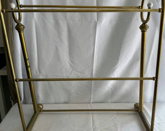 Lot 148: Vintage Brass Quilt Rack