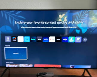 Lot 73: Samsung 44” Flat-Screen Smart TV with Remote