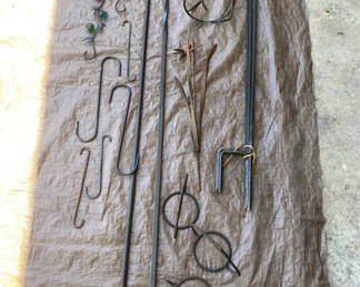 Lot 166: Wrought Iron Decorative Hardware