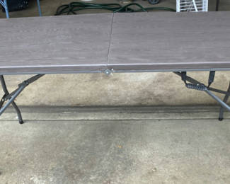 Lot 111: Brown Folding Table