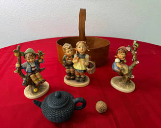 Lot 47: Vintage German Goebel Hummel Figurine & Cottagecore Accent Collection