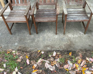 Lot 104: Set of Four Outdoor Chairs